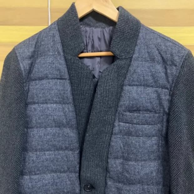 티아이포맨 T.I FOR MAN 남성 울혼방패딩자켓 100