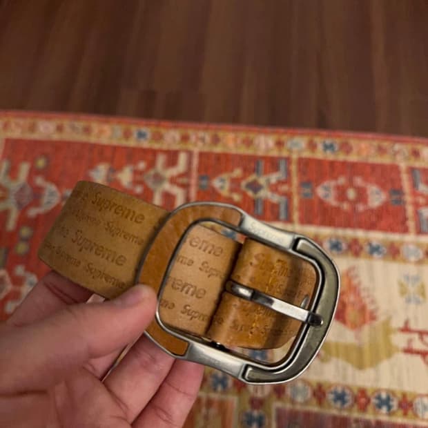 90s 빈티지 슈프림 레더벨트