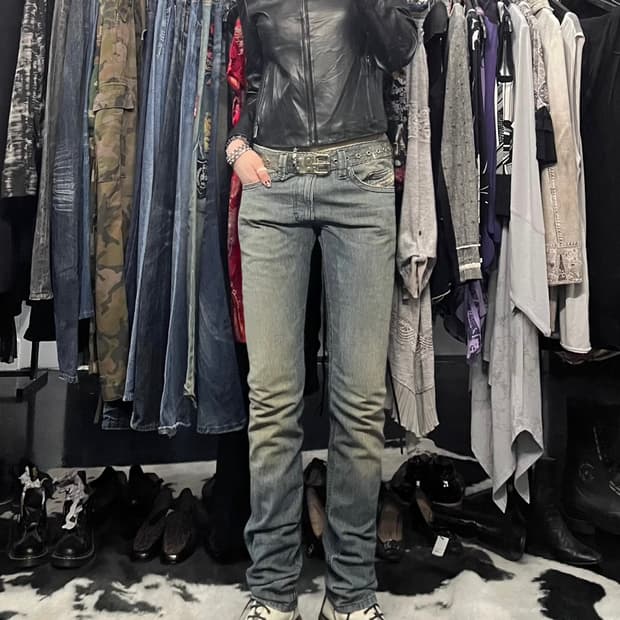 디젤 스트라이프 데님팬츠