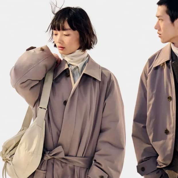 유니클로 르메르 패디드 싱글 브레스트 코트