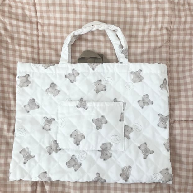 모리걸 빈티지 곰돌이 토트백 🤍🤎🐻
