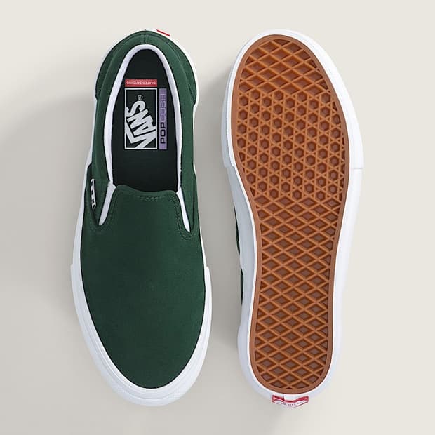 (250) 반스 스케이트 슬립온 랩그린