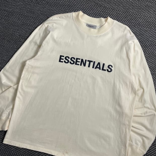 피어오브갓 에센셜 빅로고 박시핏 롱 슬리브y 4273