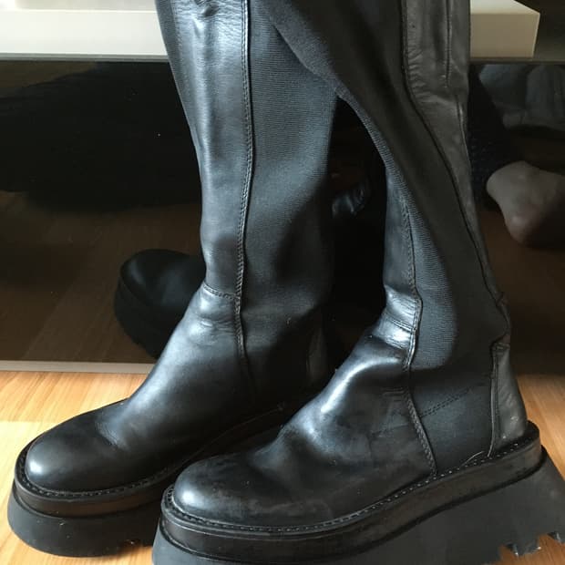 자라 플랫폼 롱부츠