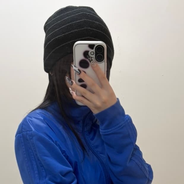 ⊶골지 스트라이프 비니⊷