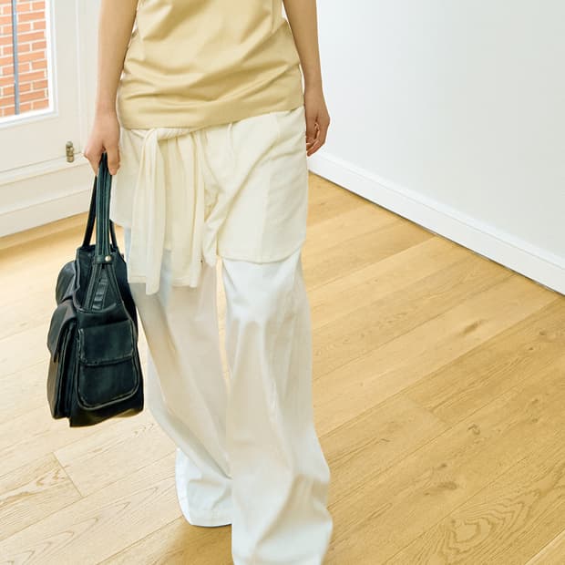 위메농 clair 레이어드 타이 스커트 새상품