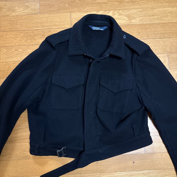 폴로 울 숏 자켓