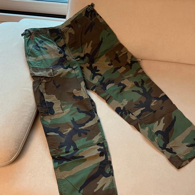 90s woodland camo bdu pants