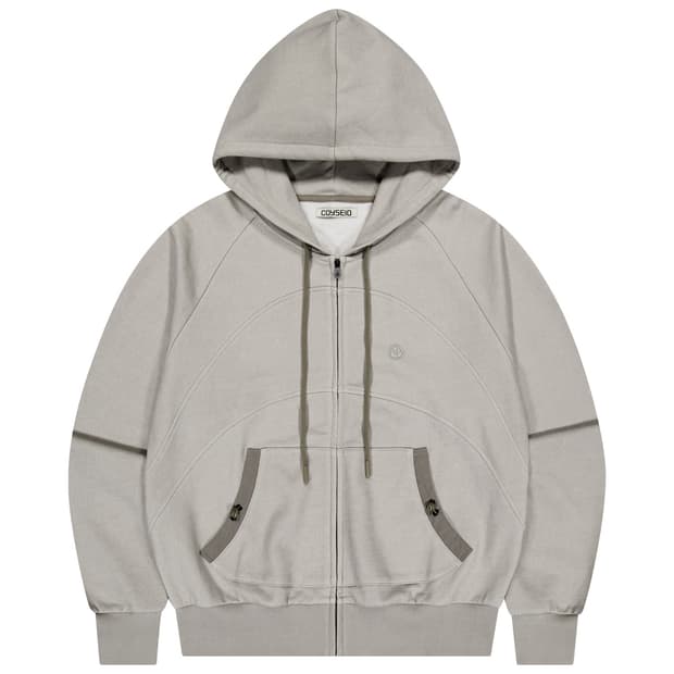 coyseio 코이세이오 string pocket hood zip up 