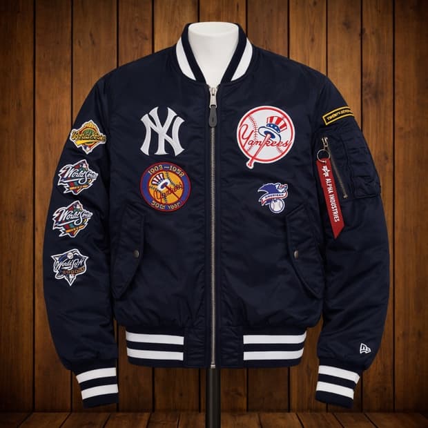 알파인더스트리 X 뉴에라 MA-1 봄버 자켓