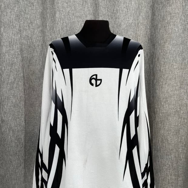 노매뉴얼 MOTOCROSS 져지 화이트/#3470