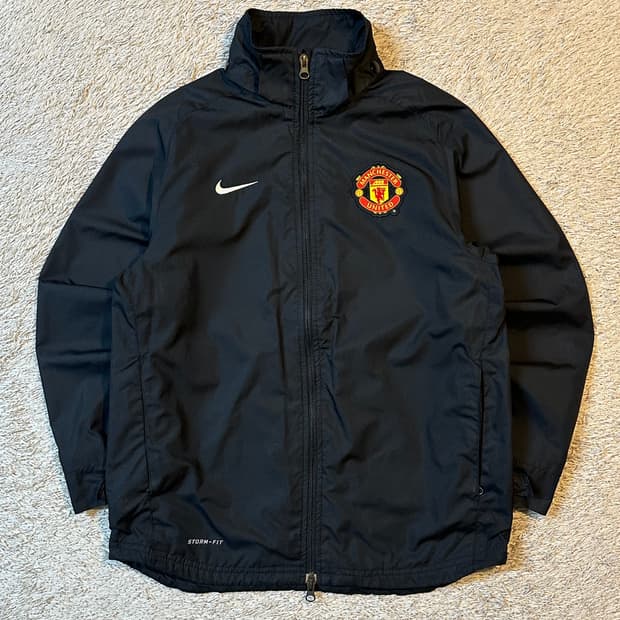대장급) 나이키 맨유 11-12 스톰핏 바람막이 자켓 블랙