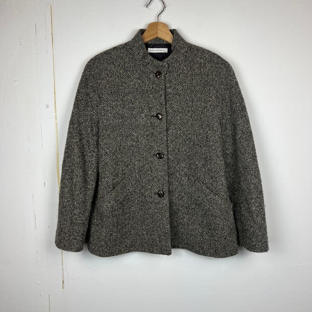 DANA PARIS 헤링본 모직 자켓 SIZE 9