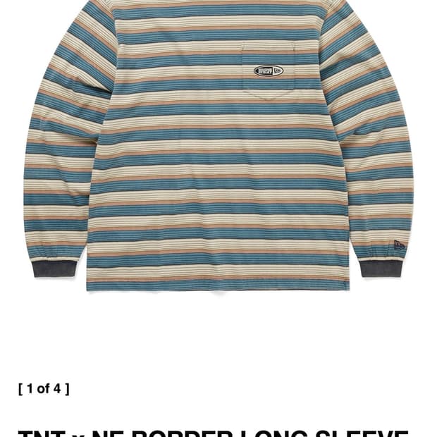 [L] 디네댓 X 뉴에라 보더 긴팔 티셔츠