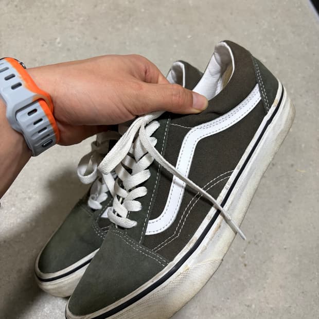 반스 올드스쿨 올리브 스웨이드 260