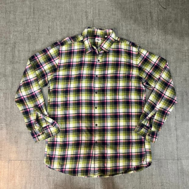 Uniqlo 유니클로 올드스쿨아메카지 복고풍 체크셔츠