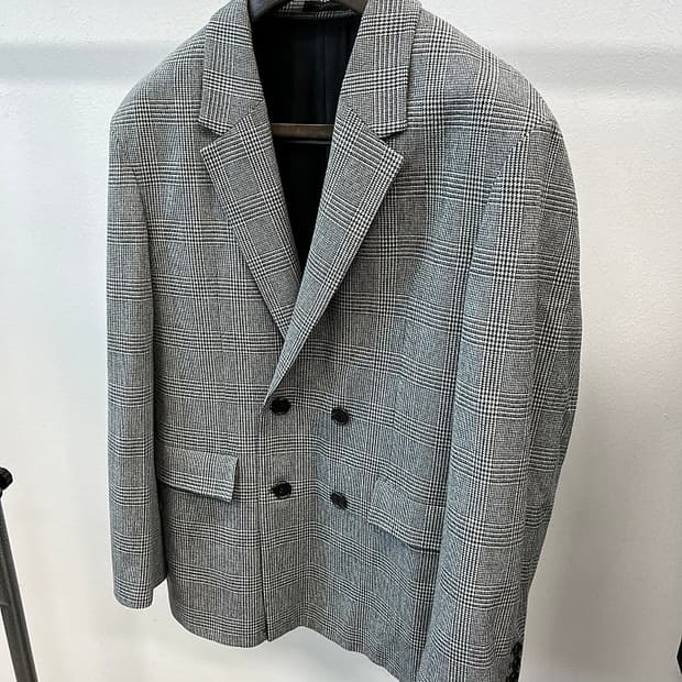 100) 질스튜어트 글렌체크 더블자켓 