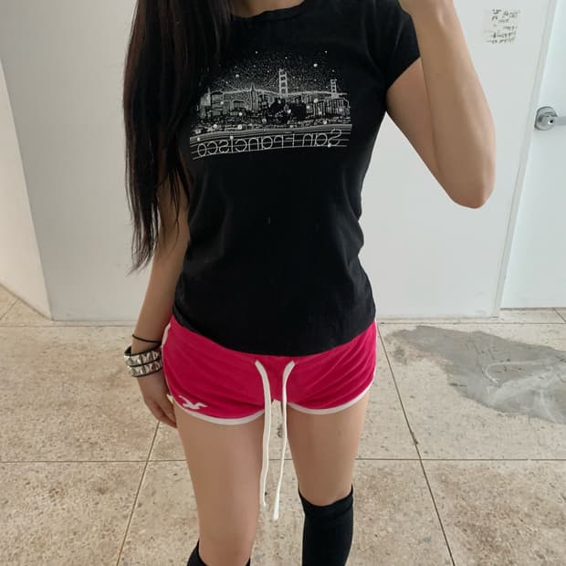 City Rhinestone Graphic Tee