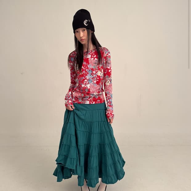 콜로신스  DRY PANSY TOP RED 