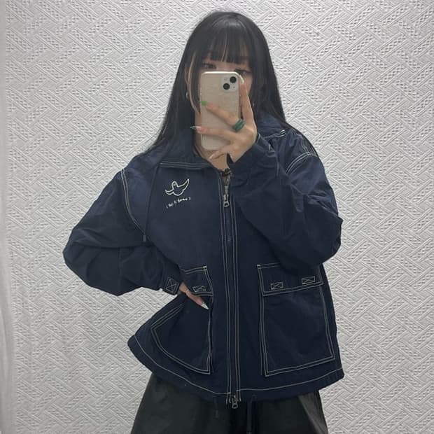 마크곤잘레스 빈티지 스케치스티치 바람막이 자켓 S C09152