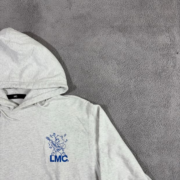 Lmc 기타 베어 로고 후드티