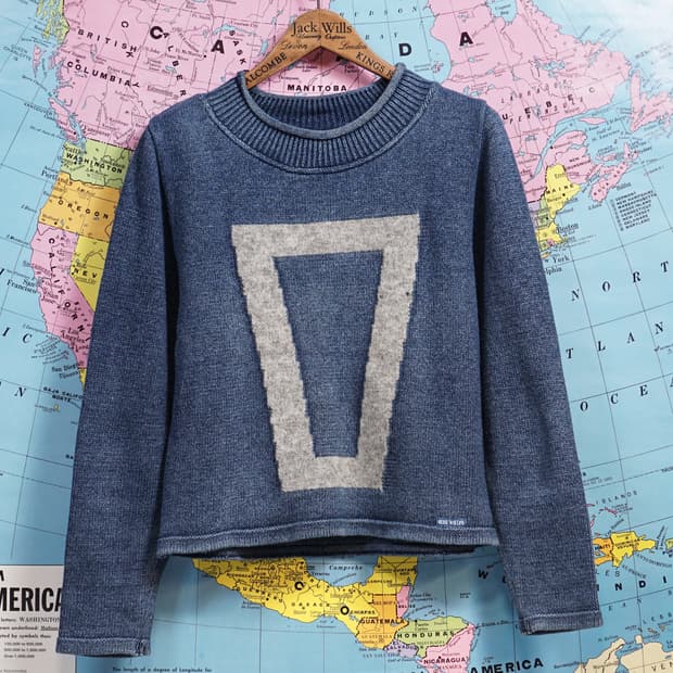 덴마크 Blue Willis 인디고 니트