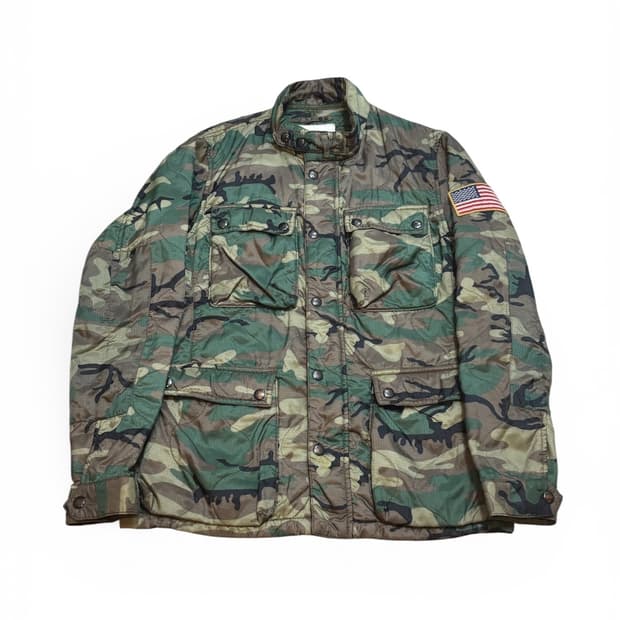 데님 앤 서플라이 랄프로렌 카모 패딩 필드 자켓