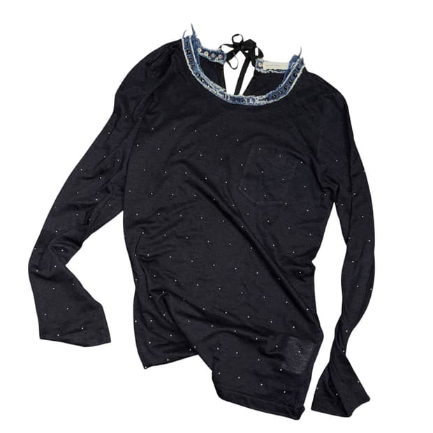 사카이 데님 스터드 긴팔