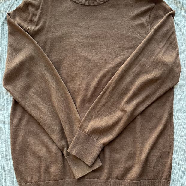 유니클로 캐시미어 니트 브라운 XL