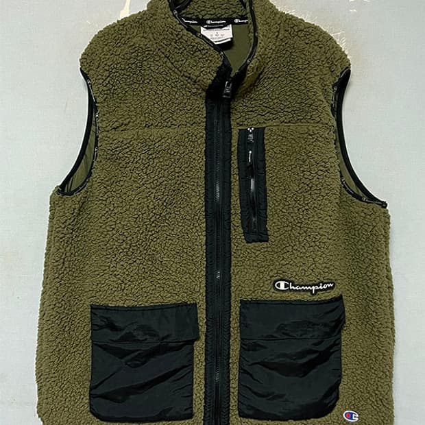 챔피온 코지하이 남자 플리스 조끼 캐주얼 매장판 XXL 110