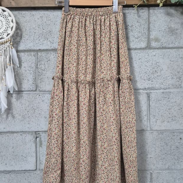 플라워 밴딩스커트 모리걸 하구미룩