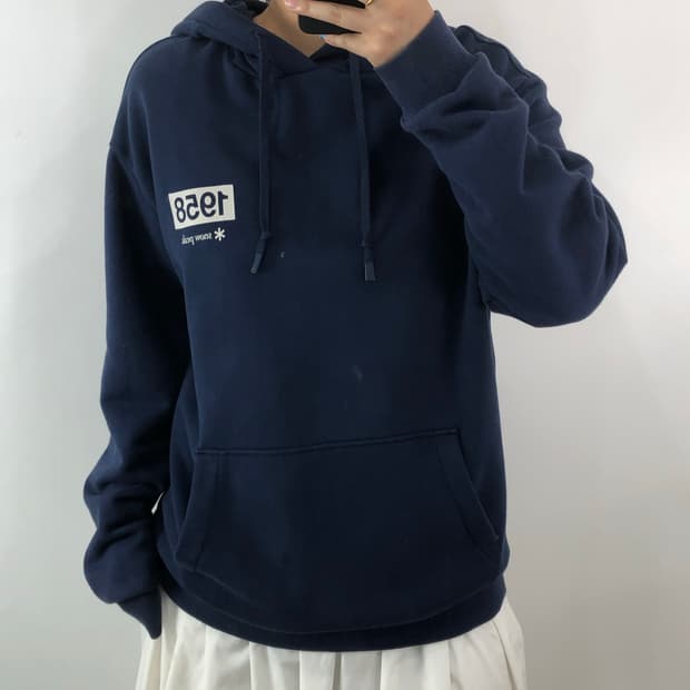 [XL] 스노우피크 블루 후드티