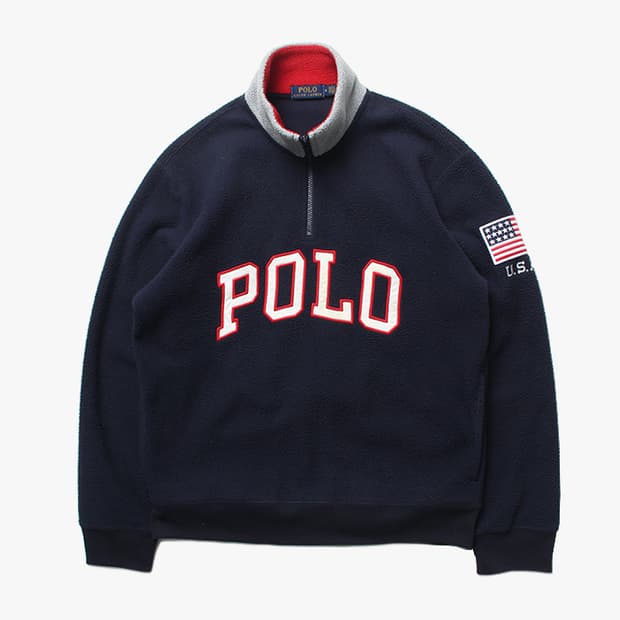  POLO "Navy Fleece Anorak"