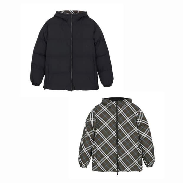 버버리 리버시블 패딩