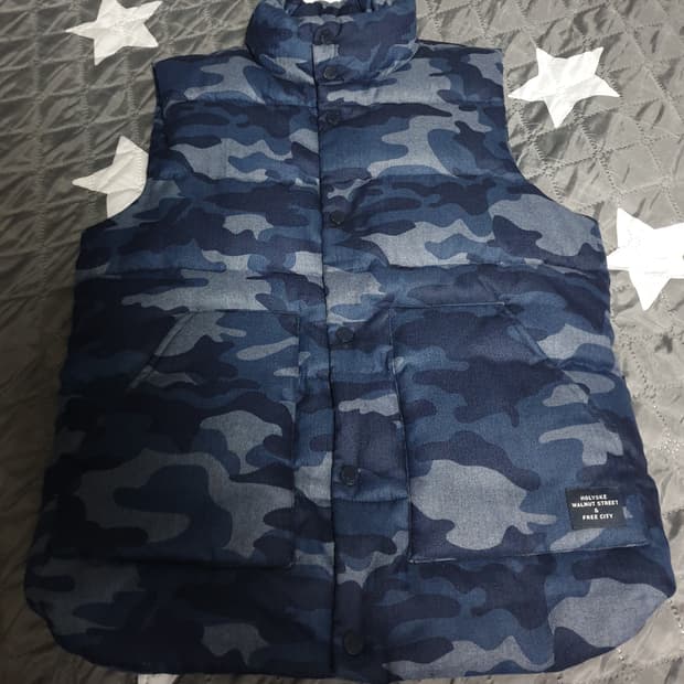 폴햄 스트릿 카모 조끼패딩 (S)