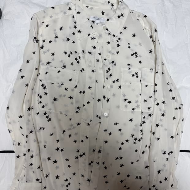 이큅먼트 실크 블라우스