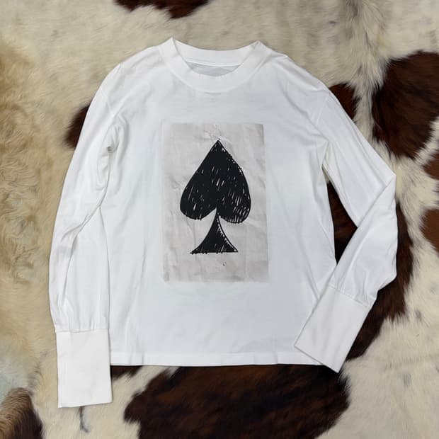 MM6 마르지엘라 스페이드 프린트 롱슬리브