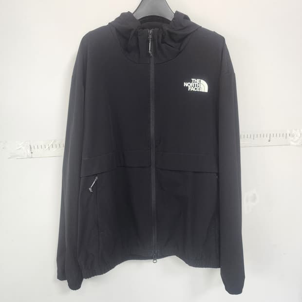 노스페이스 블랙 후드 바람막이 자켓