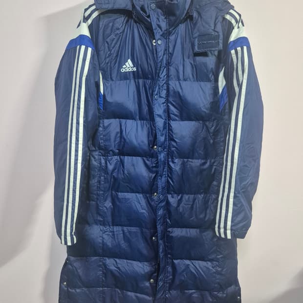 아디다스 파랑 롱패딩