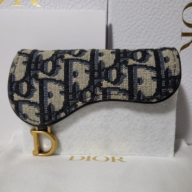 [신형/새상품급] 디올 오블리크 새들 카드지갑 