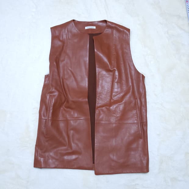 더캐시미어 여성 양가죽 조끼 S 0303 뽀샤샤