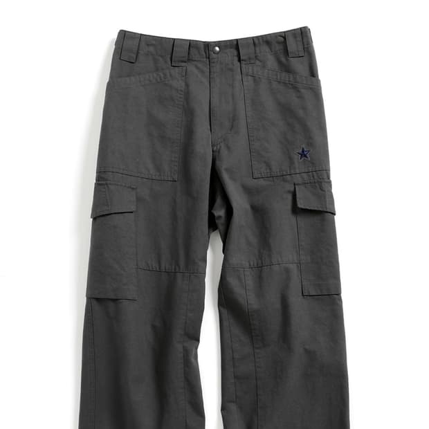 [4] 해칭룸 빈티지 스타 퍼티그 팬츠 차콜