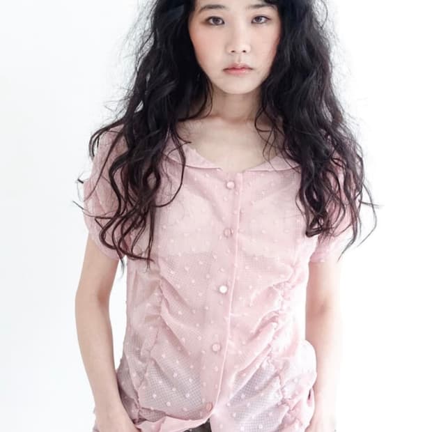 샵페어리 시스루 도트 퓨어 블라우스