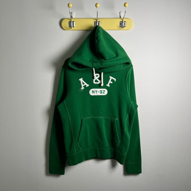 아베크롬비 빈티지 그린 후드티 M