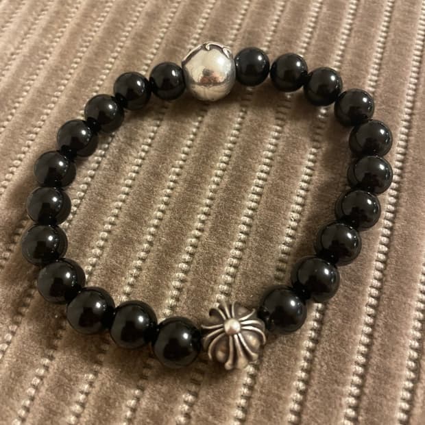 크롬하츠 비즈25 8미리 비즈 팔찌