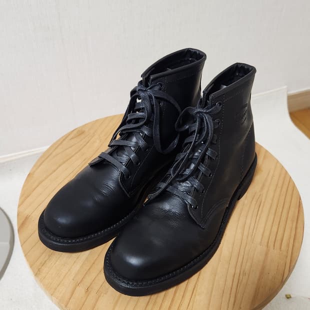 치페와 서비스부츠 블랙 거의새것 260 박스풀셋