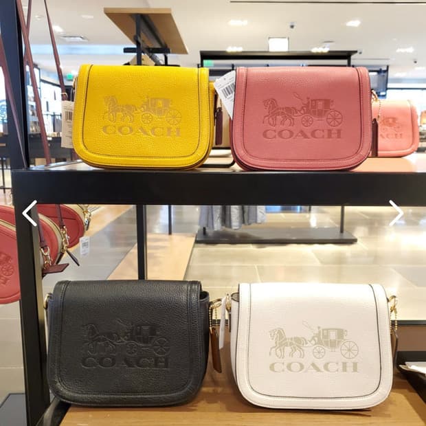 코치 여성 홀스 앤 캐리지 새들 백 블랙 검정 크로스백