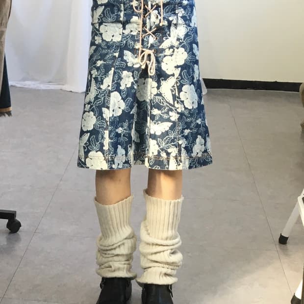 Ozone community butterfly pattern denim 