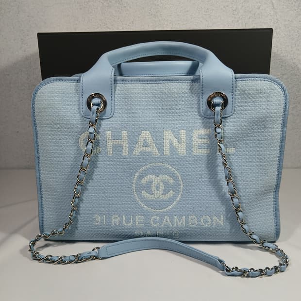 샤넬 도빌 볼링 토트백 A92750