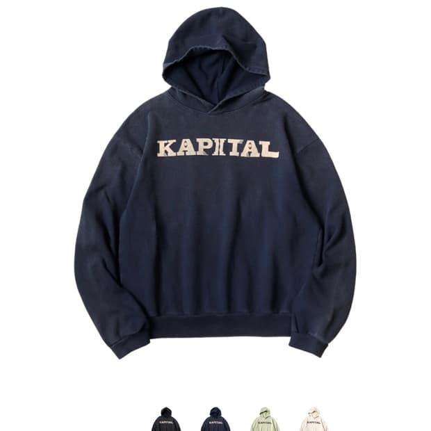 캐피탈 스피크이지 후드티 네이비 3사이즈